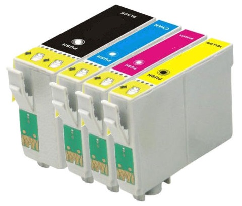 Compatible Epson 34XL High Capacity Ink Cartridges Full Set - (Black, Cyan, Magenta, Yellow)
